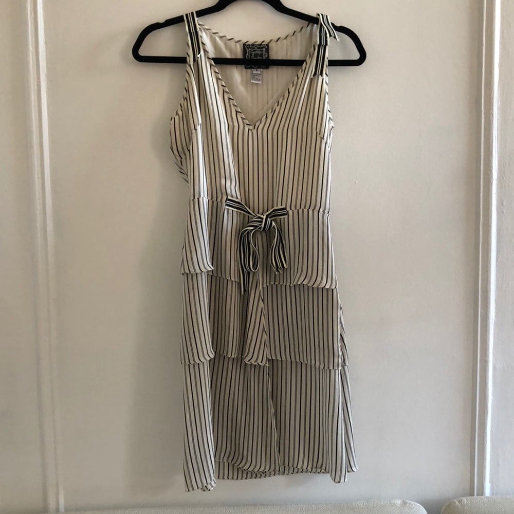 Cynthia Rowley silk stripe dress
